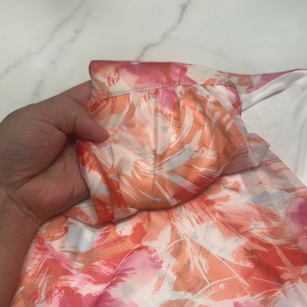 BCBG Vibrant Pink and Orange Mini Dress - Picture 3 of 15
